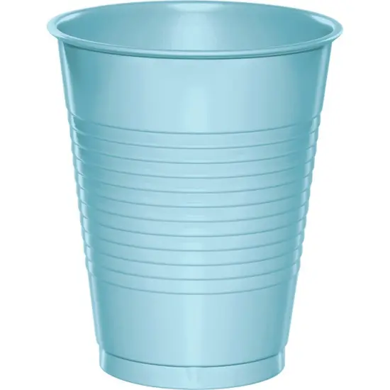 240 pc Bulk Pastel Blue 16 oz Plastic Cups {1}