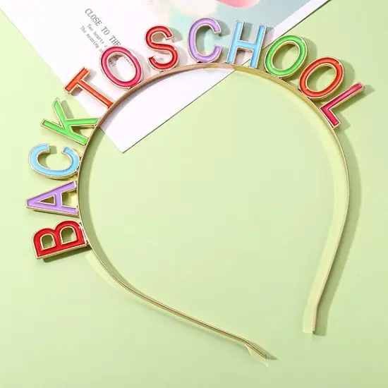 Back to School Headband Teacher Hairband Colorful {5}