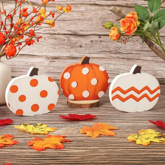 Fall Pumpkin Table Decorations {1}