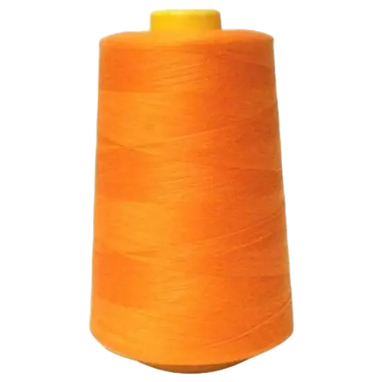 1 Pack of 6000 Yard Orange Durable Spools Sewing Thread All Purpose 100% Spun Polyester Overlock Cone {1}