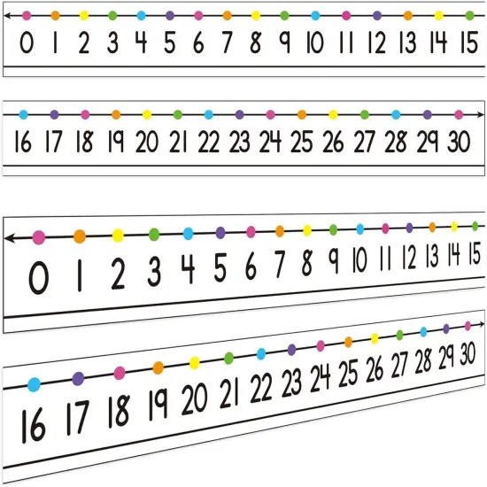 48 Pieces Number Line 0 to 30 Student Desk {1}