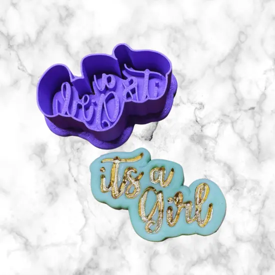 Baby cookie cutter & stamp / fondant cutters {2}