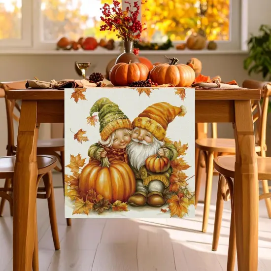 Fall Table Runner Fall Gonme Table Runners Seasonal Kitchen-13x72 Inch {3}