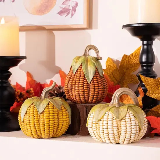 3 Artificial Corn Fall Decorations {5}