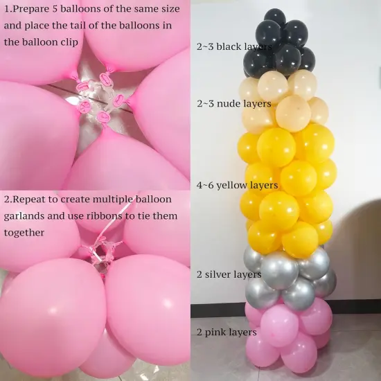 192PCS Pencil Balloon Arch Garland Kit {5}