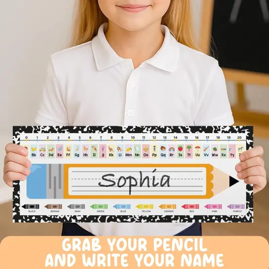 36 PCS Desk Name Tags for Classroom {2}