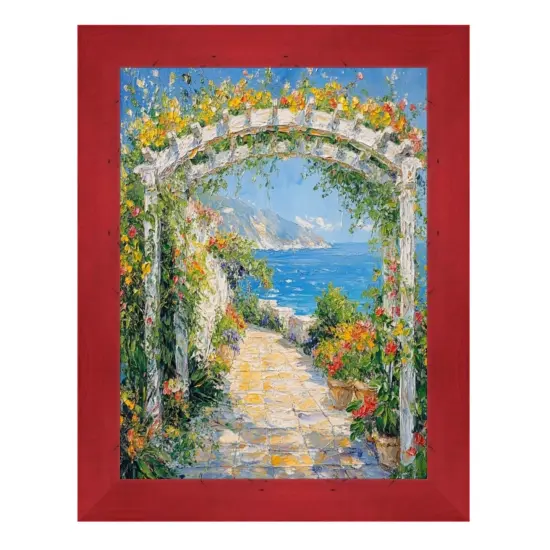 Red Burl Wood Flat Picture Frame 8x10 frame {5}