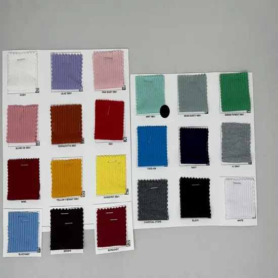 1 Yard 4x2 Rib Knit Solid Fabric Stretchy Durable Soft 52"-53" Inch Width Mint {1}