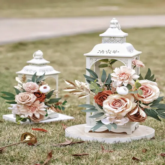 Artificial Flowers DIY Box Fake Roses - Nude {5}