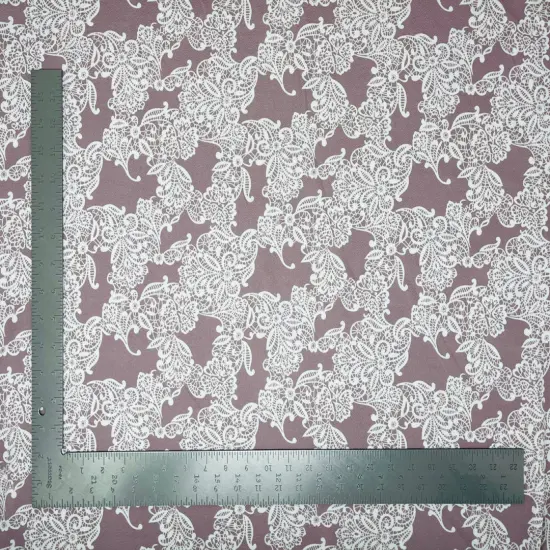 1 yard Liverpool knit floral print fabric with stretch for dresses tops skirts blouses 60 inches wide Mint {2}