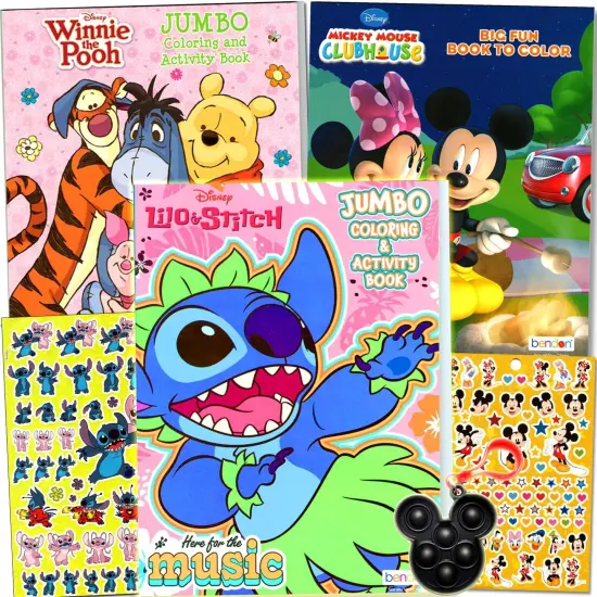 Disney Classic Coloring Activity Book and Sticker Set for Kids {1}