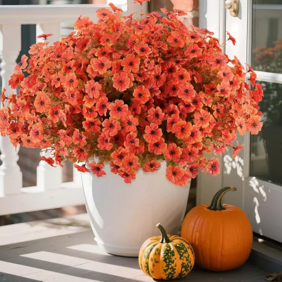 18 Pcs Artificial Mum Flowers for Outdoors {1}