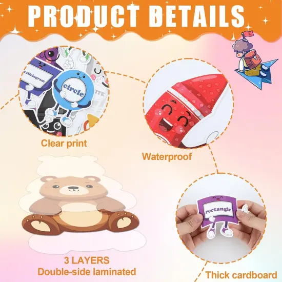 46 Pcs Color Bulletin Board Classroom Decorations {3}