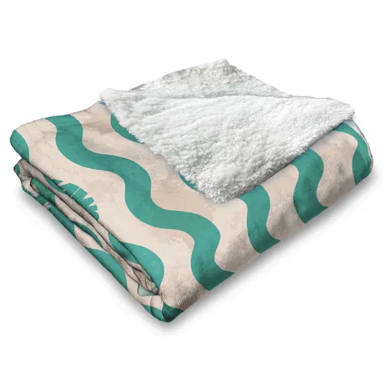 Universal Jaws Silk Touch Sherpa Throw Blanket Psychedelic Sea {4}