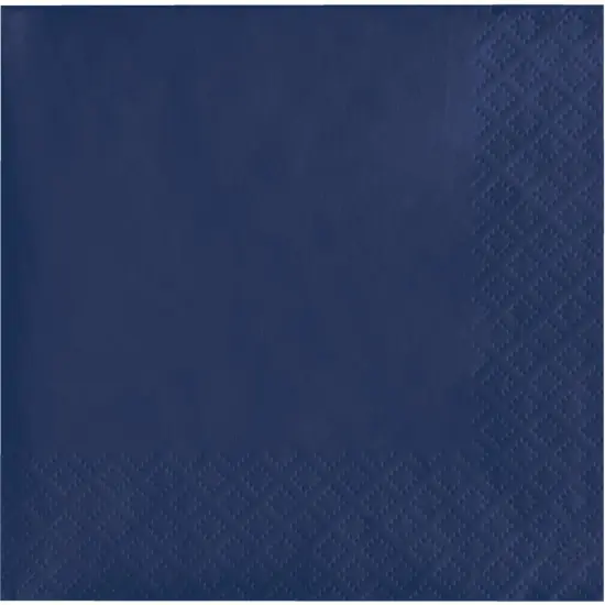 1200 pc Bulk Navy 2 Ply Beverage Napkins {1}