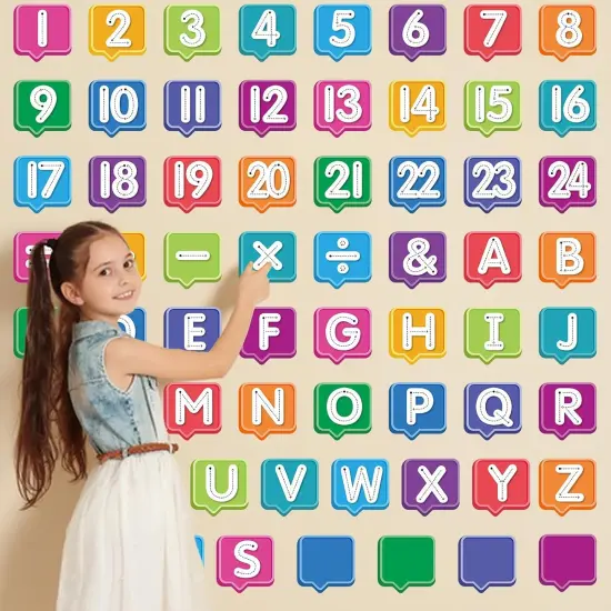 Alphabet & Number Wall Stickers {3}
