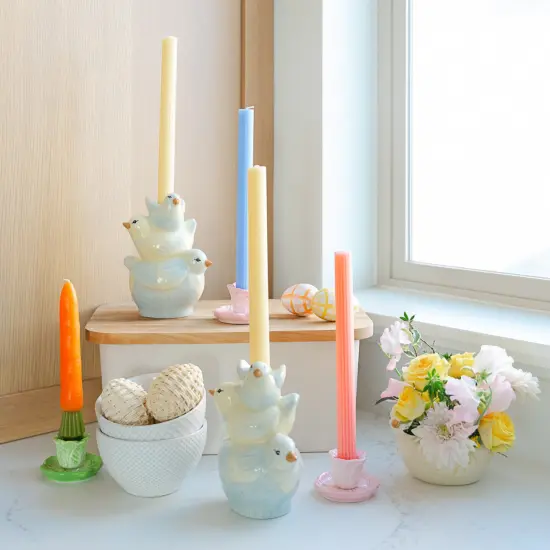 CABBAGE CANDLE HOLDER Pink {2}