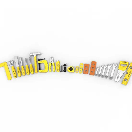 Stanley Jr. Pretend Play Hand toolset 40 Pieces {2}