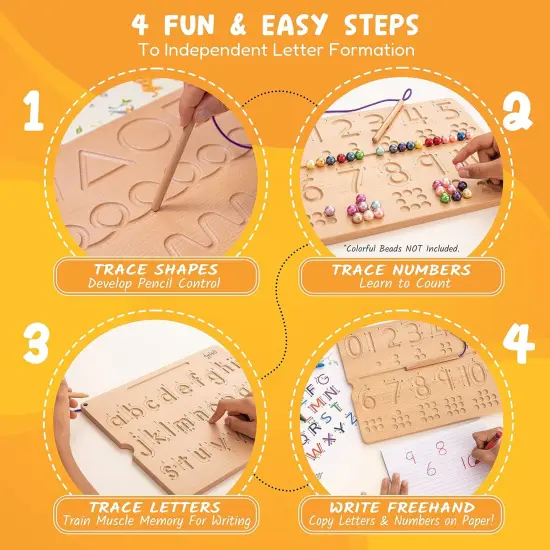 Number & Letter Tracing Boards with Direction Arrows {3}