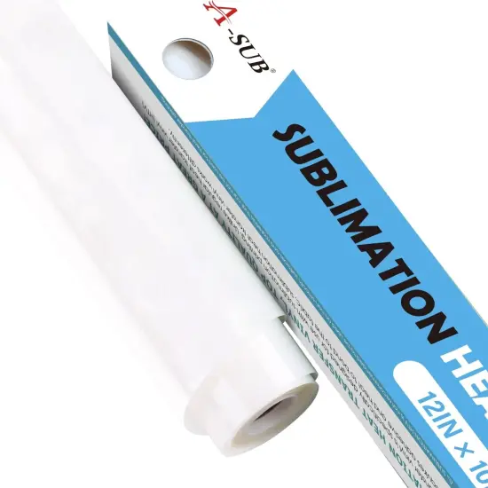 A-SUB Sublimation HTV Matte White Vinyl For Dark Fabric T-Shirts {1}