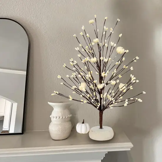 Fall Decor 2 Pack Artificial Tabletop Fall Tree {5}