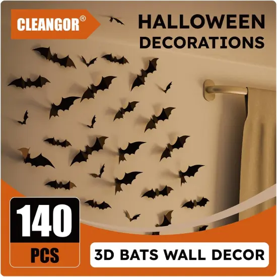 140Pcs Bats Wall Decor {1}