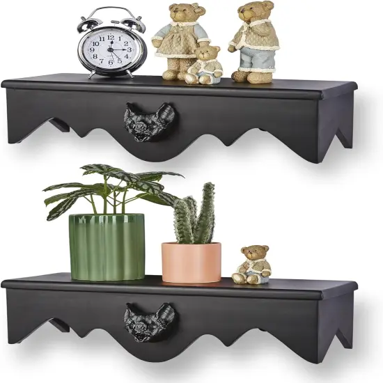 Bat Floating Shelf Set of 2 {1}