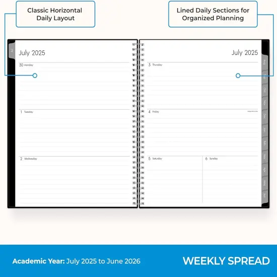 Academic Year Planner 2025-2026 - 8.5" x 11" - Enterprise {4}