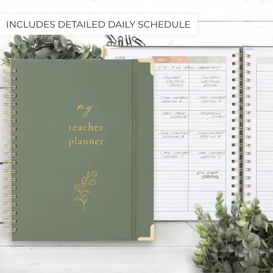 Aesthetic Teacher Planner For The 2025-2026 - Sage Green {3}