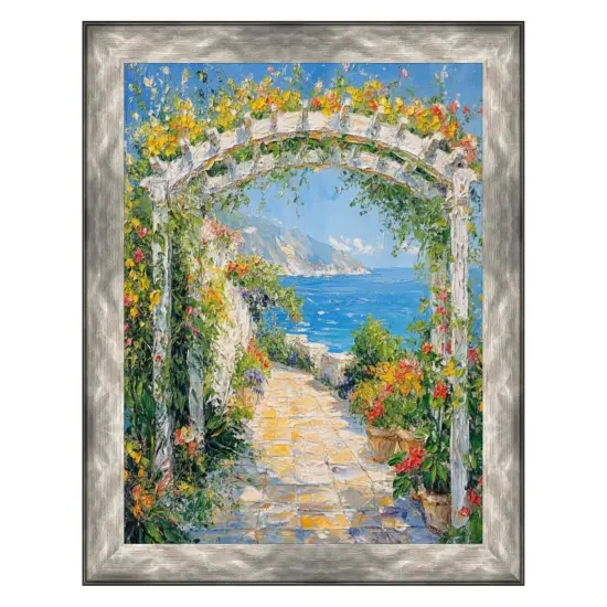 Gunmetal Slope Silver Pewter Picture Frame 30x40 frame {1}