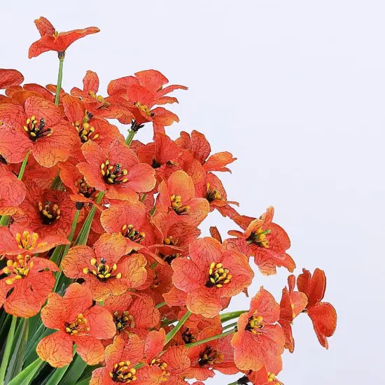 24 Bundles Artificial Fall Flowers Outdoor {2}