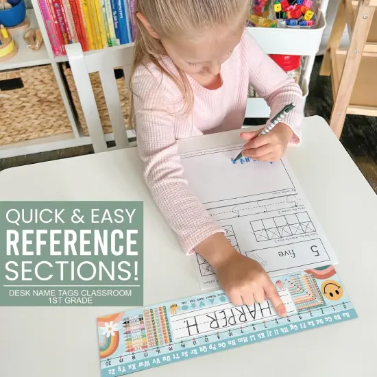 Desk Name Tags for Classroom -25 Student Name Plates {3}