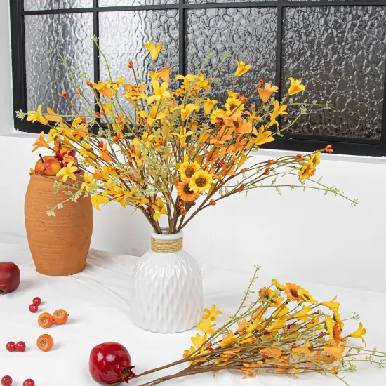 Fall Flower Decorations 12 Pack {2}