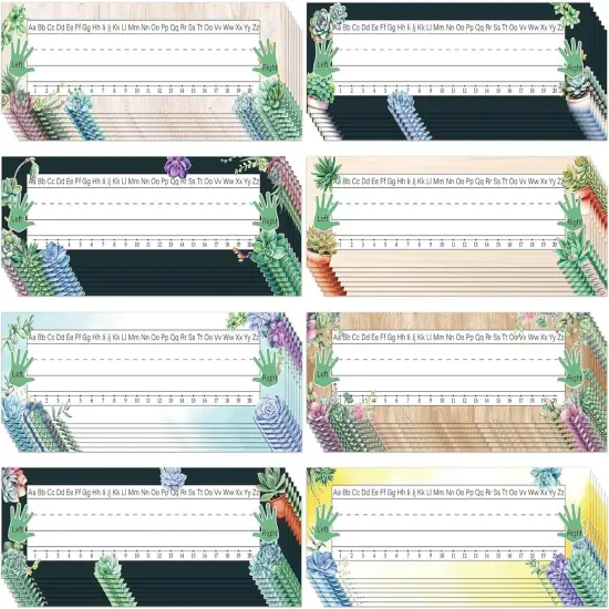 72 Pcs Succulent Name Plates for Classroom {1}