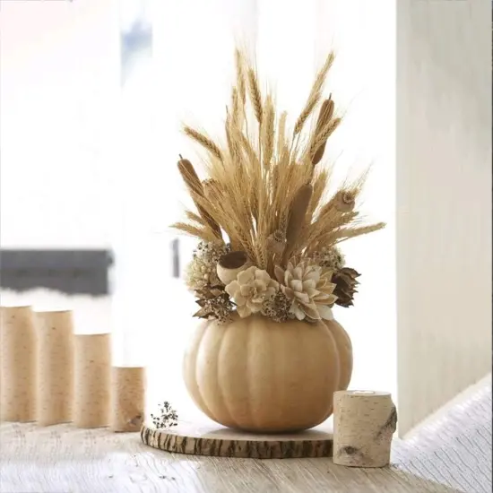 100 Pcs Dried Wheat Sheaves Bundle Golden Natural Wheat {5}