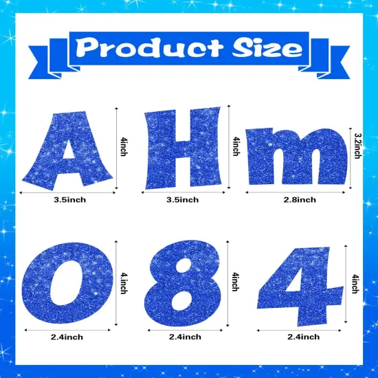 237 Pcs Glitter Bulletin Board Letters, Numbers and Punctuation {3}