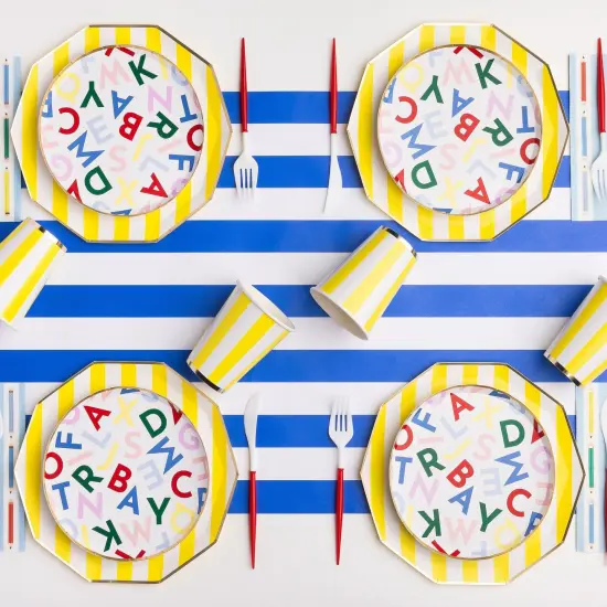 PALISADES BLUE SIGNATURE CABANA STRIPE TABLE RUNNER {6}