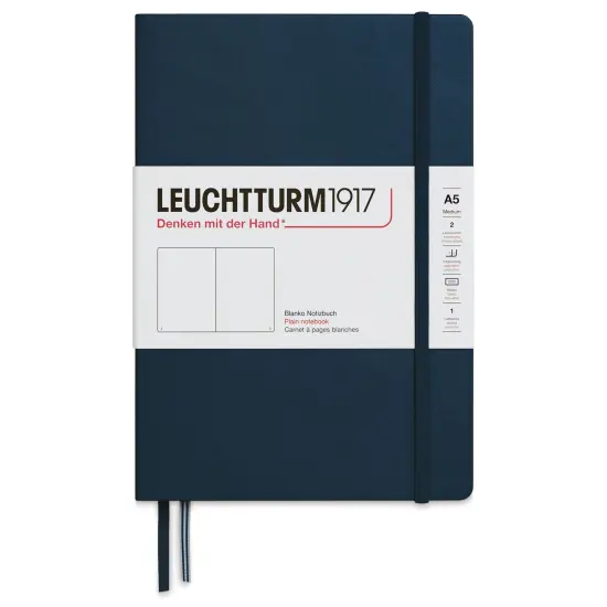 Leuchtturm1917 Blank Hardcover Notebook - Deep Sea, 5-3/4" x 8-1/4" {1}