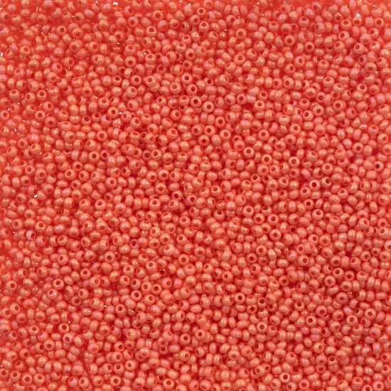 John Bead 11/0 Opaque Dyed Solgel Czech Glass Seed Beads, 250g Chalk Pink Rainbow {1}