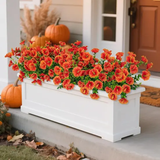 24 Bundles Artificial Fall Flowers for Outdoors Decoration {4}
