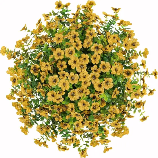 Artificial Fake Fall Hanging Mums Plants Flowers {5}