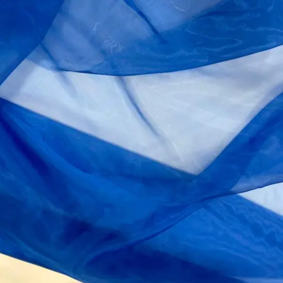 1 Yard Crinkle Barbie Organza Fabric Sheer, Crisp & Elegant for Decor Events & Crafts Cranberry {4}