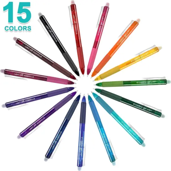 15 Colors Erasable Gel Pens {3}