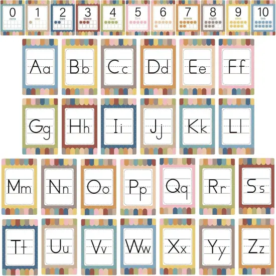 37Pcs Alphabet Number Bulletin Board Set {1}