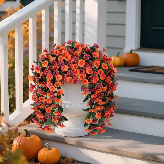 2PCS - Fall Artificial Flowers (Brown) {5}