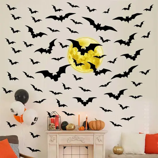 Halloween Bat Wall Stickers Vinyl {3}