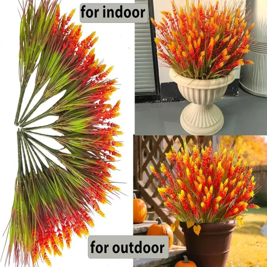 20 Pcs Fake Flowers UV Resistant Outdoor Plants {3}