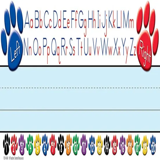 Paw Alphabet Name Plate {1}