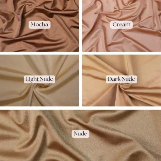 1 Yard Shiny Milliskin Nylon Spandex 4 Way Stretch for Customwear 36" x 60" Width Dark Nude Fabric {1}