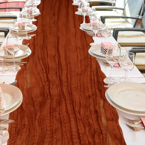 12 Pack Cheesecloth Table Runner - (Terracotta) {4}